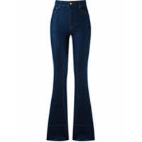 Amapô Calça jeans flare cintura alta - Azul