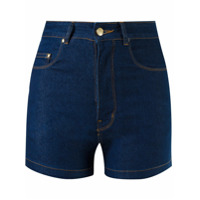 Amapô Short jeans cintura alta - Azul