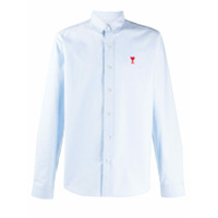 AMI Camisa Ami Heart com botões - Azul