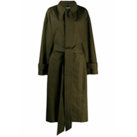 AMI Trench coat oversized com cinto - Verde