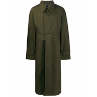 AMI Trench coat oversized com cinto - Verde