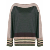 Antonio Marras stripe detail sweater - Cinza
