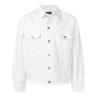 Balenciaga Jaqueta jeans com logo - Branco
