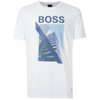 BOSS T-shirt com estampa de logo - Branco