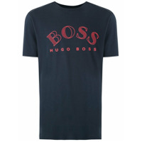 BOSS T-shirt com logo estampado - Azul