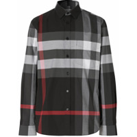 Burberry Camisa xadrez - Cinza