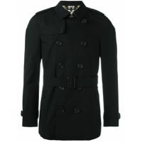 Burberry Trench coat com cinto - Preto