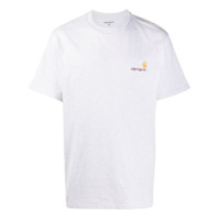 Carhartt WIP Camiseta com logo bordado - Cinza