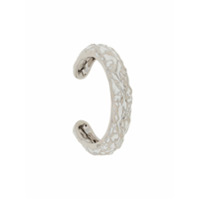Chloé textured cuff bracelet - Prateado