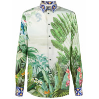 Dolce & Gabbana Camisa tropical - Verde