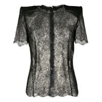 Dolce & Gabbana Camiseta com renda - Preto
