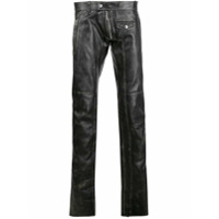 Dsquared2 leather biker trousers - Preto