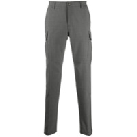 Eleventy wool-blend cargo trousers - Cinza