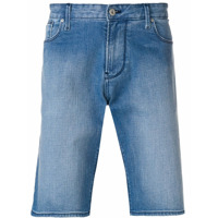 Emporio Armani Bermuda jeans reta - Azul