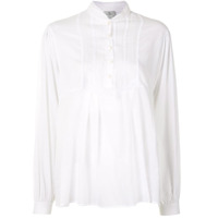 Etro lace front bib blouse - Branco