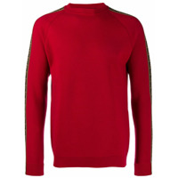 Fendi Suéter FF com logo - Vermelho