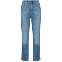 FRAME straight-leg cropped jeans - Azul