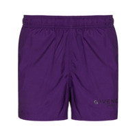 Givenchy logo swimming shorts - Roxo