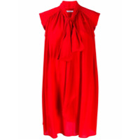 Givenchy Vestido casual com pregas - Vermelho