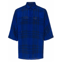 Haider Ackermann Camisa xadrez - Azul