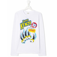 Kenzo Kids Camiseta Super Kenzo - Branco
