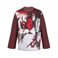Kenzo tiger print sweatshirt - Vermelho