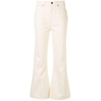 Khaite Calça jeans flare - Branco