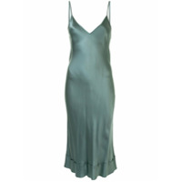 Lee Mathews Slip dress Stella de cetim - Verde