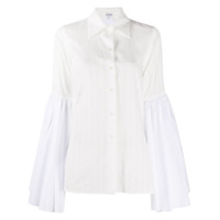 LOEWE bell sleeve poplin shirt - Branco