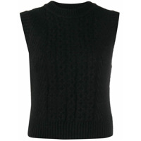Low Classic chunky knit vest - Preto