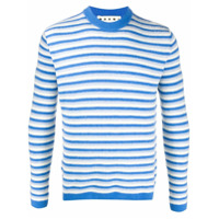 Marni Suéter de tricô listrado - Azul