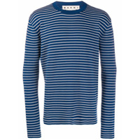 Marni Suéter de tricô listrado - Azul