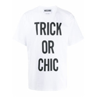 Moschino Camiseta Trick Or Chic - Branco