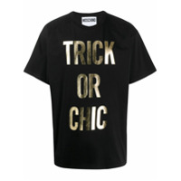 Moschino Camiseta Trick Or Chic - Preto