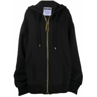 Moschino oversized hoodie coat - Preto