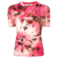 MSGM Camiseta tie-dye 'Dream' - Rosa