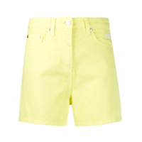 MSGM Short jeans cintura alta - Amarelo