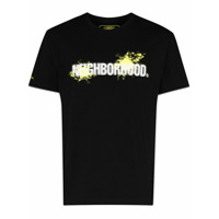 Neighborhood logo print T-shirt - Preto