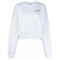 Off-White paper clip sweatshirt - Branco