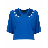 Olympiah Top cropped 'Copa' - Azul