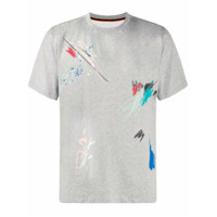 Paul Smith paint splatter T-shirt - Cinza