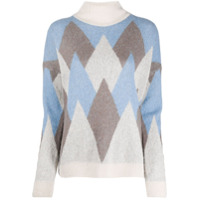 Peserico Rombo roll-neck sweater - Azul