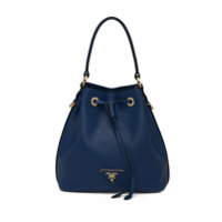 Prada Bolsa saco de couro Saffiano - Azul