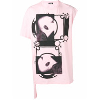 Raf Simons Camiseta com estampa - Rosa