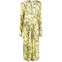 ROTATE tiger-print dress - Amarelo