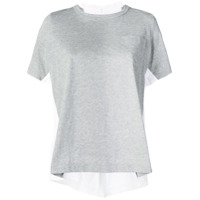 Sacai double-sided T-shirt - Cinza