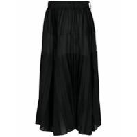 Sacai high-waisted pleated skirt - Preto