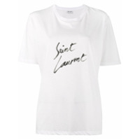 Saint Laurent Camiseta estampada - Branco