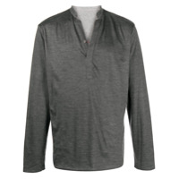 Sease band-collar V-neck sweater - Cinza