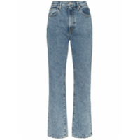Slvrlake Calça jeans reta cintura alta - Azul